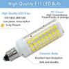 HAOGUAIS 6-Pack E11 LED Light Bulbs, E11 Mini Candelabra Base,