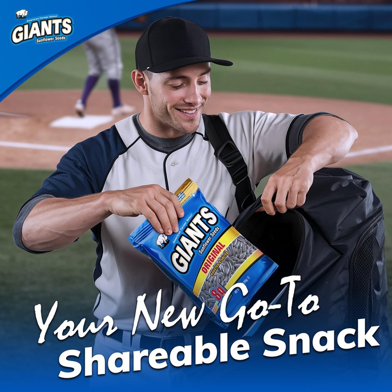 GIANTS Original Sunflower Seeds - Sunflower Seeds to Eat, Sunflower