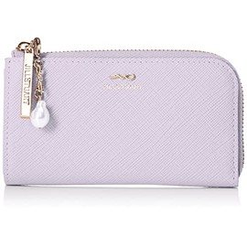 Jill Stuart JSLW3AE1 Multi Case, Gloria, Cowhide Saffiano Leather, Lurex, Thin, Compact, Slim, Multifunctional, Simple, With Original Charm, Women's, Stylish, Adult, Cute, lavender