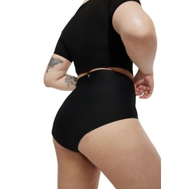 STRAWBERRY WEEKS STRAWBERRY WEEKS LEAKPROOF2.0 High Waist Ultimate Absorbency Incontinence Underwear for Women | Holds 10 Tampons | Period Underwear Heavy Flow | Postpartum Leak Proof Panties (4XL/5XL, Black)