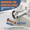 Tub Spout with Pull Down Diverter – Slip-Fit Bathtub Faucet