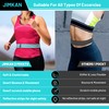 JIMKAN Running Belt with 2 Independent Large Pockets, Mint Blue,