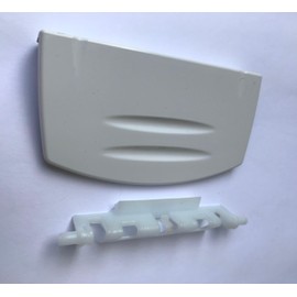 MDS Ersatzteile Door Handle with Spring Handle for Beko Freezer Fridge 4244570100 Plastic White