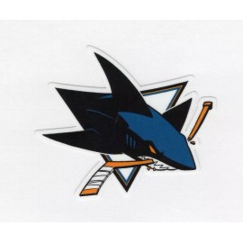 San Jose Sharks Decal Helmet Hard Hat Window Laptop up to 14" FREE TRACKING - 2 Inch