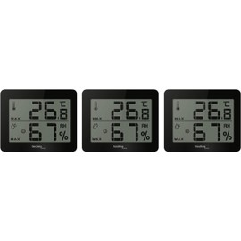 Technoline WS9450 Set of 3 Black Silver