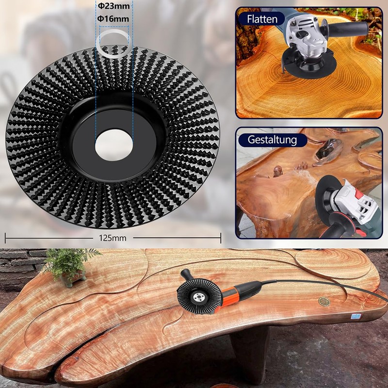 BBjinronjy Wood Sanding Disc for Angle Grinder, 125 mm Flap
