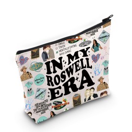 WCGXKO Romance TV Show Inspired Makeup Bag TV Show Merchandise for TV Show Fans (Roswell Bag CA)
