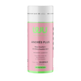 WU Nutrition ANDRÉS PLUS | Myo Inositol Puro y D-Chiro Inositol 40:1 | Suplemento para Mujer | Balance Femenino Premium | Vitaminas para Mujer | Capsulas Balance | 120 Cápsulas | 2 meses de consumo