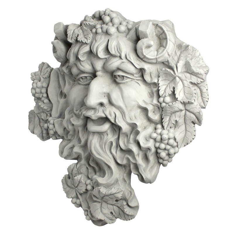 Design Toscano Bacchus, God of Wine Greenman Wall Sculpture: Large