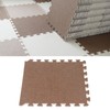 10pcs Cotton Linen Interlocking Carpet Tiles Anti Slip Floor Protection
