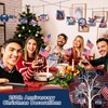 24 Pcs 250th Christmas Wooden Ornaments Red White Blue Tree