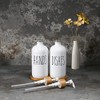 MOMEEMO White Soap Dispenser Set, Contains Hand and Dish Soap