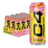 Cellucor C4 Energy Drink, STARBURST Strawberry, Carbonated Sugar Free Pre