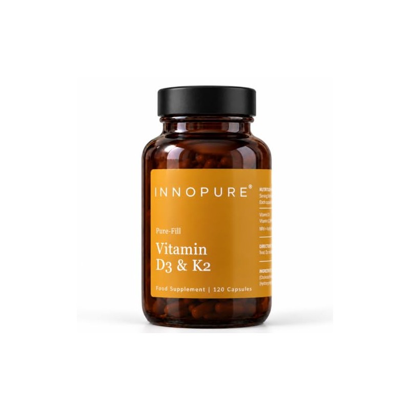 INNOPURE Vitamin D3 4,000IU & K2 MK-7 100µg, 120 Capsules