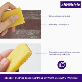 Abrasive Belt Cleaner 5 Pack Cleaning Eraser Abrasive Sanding Belt Cleaner Block for Cleaning Sander, Shoe, Skateboard (5)