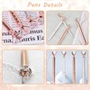 Eyourlife 12 PCS Diamond Crystal Pens, Rose Gold Metal Ballpoint