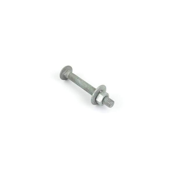 1/4"-20 x 2-1/2" Hot Dipped Galvanized Carriage Bolt w/Nuts &