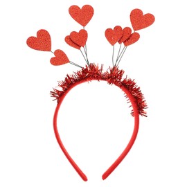 Vaguelly Heart Design Decorative Headband for Valentine's Day Party Comfortable Hair Hoop for Women Adorable Heart Hair Clasp Unique Festival Accessory for Weddings and Celebrations