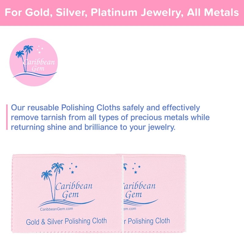 Caribbean Gem USA | 4 Pack | Polishing Cleaning Cloth