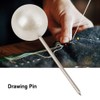 200PCS Pearl Push Pins, Round Ball Plastic Pushpin Marking Thumbtack
