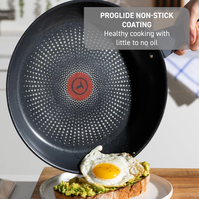T-fal Essentials Stainless Steel Fry Pan w/Non Stick Coating 10.5