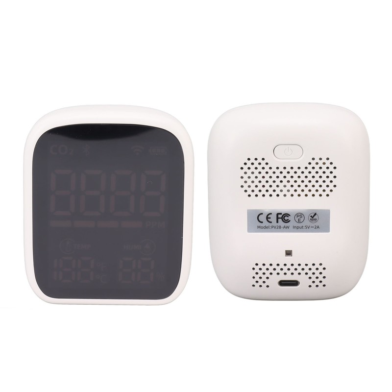3 in 1 Smart Air Quality Monitor Automatic Brightness Adjustment