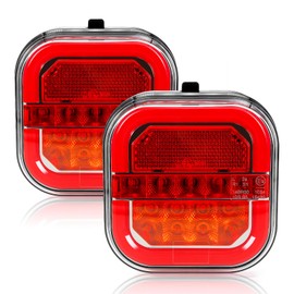 NEONLG Wireless Trailer Lights Magnetic, USB-C Rechargeable LED Tail Light Kit for Tow Trailer, Portable Turn Signals Taillight for Brake Running Stop Towing Camper Boat RV Caravan, IP67 Waterproof