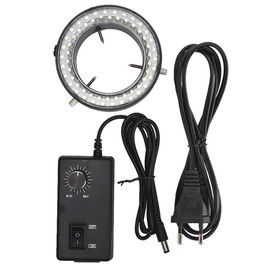 220V 4.5W DC12V Ring Light Stereo Microscope Light, Microscope LED Ring Light with 56 LEDs, Adjustable Brightness for Stereo Microscope Camera Accessories for Jewellery Repair