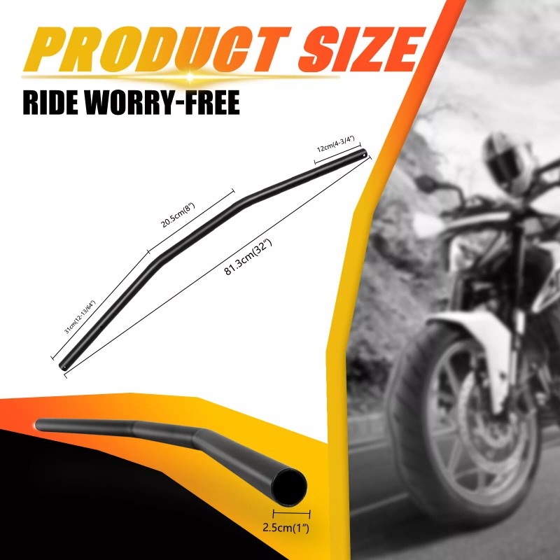 KEEPDSGN Motorcycle 1" Drag Bars Handlebars For Harley Sportster 883