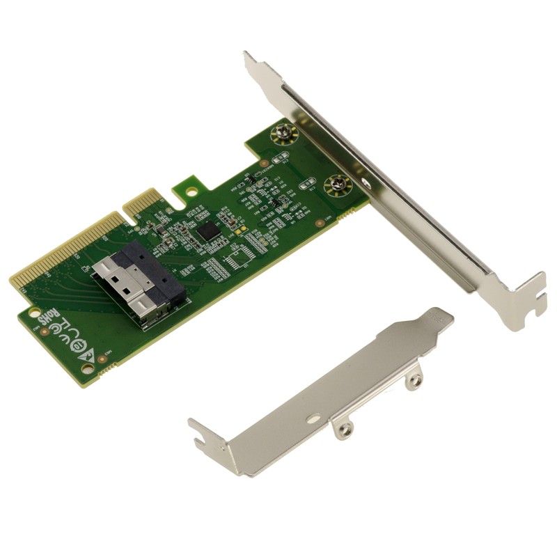KALEA-INFORMATIQUE Controller Card PCIe 4.0 to Slim SAS Adapter SFF-8654