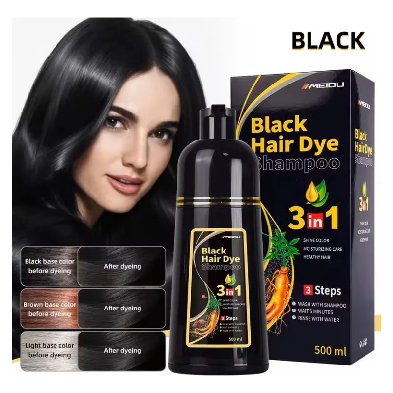 Shampoo Canas 500ml Kit Natural Tinte Cubre