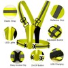 TRIXES Unisex LED Adjustable High Visibility Vest - Reflective Safety