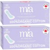 Mia Organic Cotton Top Sheet Liners for Women Pack 2