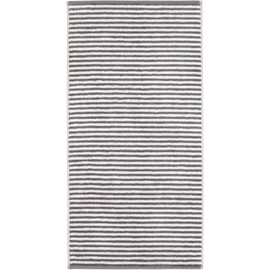 CAWÖ Home Campus Ringel 955 Hand Towels Anthracite 77 Hand Towel 50 x 100 cm
