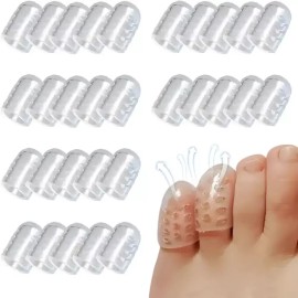 발가락캡 보호커버 발톱보호 실리콘 골무형 구멍 Toe Cap Protective Cover Nail Protector Silicon Hole Type