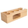Coffee Tamper Base Multifunction Beech Coffee Distributor Tamping Station Accessories
