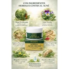 Crema Herbal Piel Con Imperfecciones Control Grasa Facial