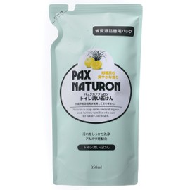 Pax Naturon Toilet Wash Soap, Refill, 11.8 fl oz (350 ml), For Foam Sprayer, Citrus, No Additives, Toilet Sensai, 100% Naturally Derived, Organic, Solar Oil
