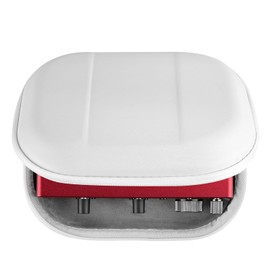 GEEKRIA Audio Mixer Case, Compatible with Focusrite Scarlett 2i2 3nd Gen Audio Interface Hard Case, Protective Hard Shell Travel Carrying Bag (White)