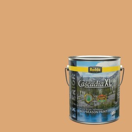 Rodda Paint CASCADIA XL Exterior Satin Paint & Primer in One, 1-Gallon, Gates of Gold