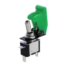 CGEAMDY Car Toggle Switch, On/Off Metal Car Rocker Switch, 2-Pin Rocker Toggle Switch with Waterproof Protective Cap, Metal Rocker Switch for Car, Truck, Boat (Grey)