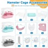 1 PCS Dwarf Hamster Cage Portable, 2-Tier Small Animal Habitat