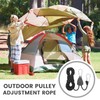 LUCKNIGHT 4PCS Reflective Tent Guy Ropes, Guy Rope Tensioners, Guide