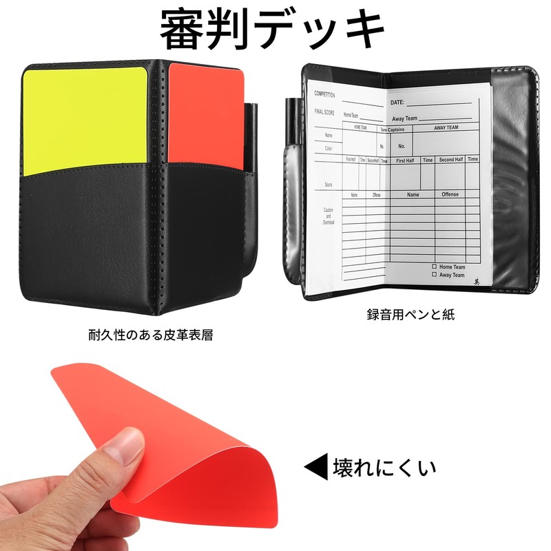 soccer referee set referee card warning card referee accessory referee
