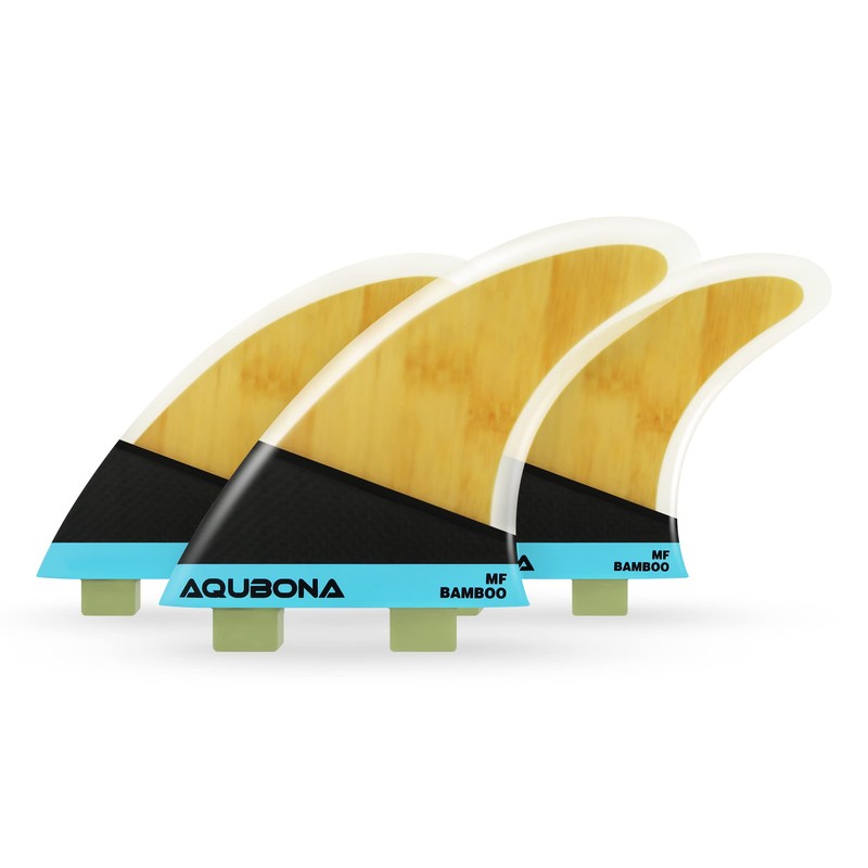 AQUBONA Double Tabs MF FINS Surfboard Fiberglass Fins for Surfing