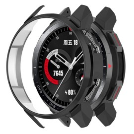 Disscool Full Coverage Case for Honor Watch GS Pro Smart Watch, Soft Anti Drop Protective Case for Honor Watch GS Pro Smart Watch (Black)