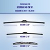 alca® Windscreen Wiper with Rear Wiper Ideal for Hyundai i40