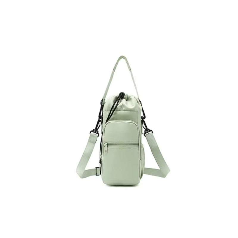 Water Bottle Carrier Bag for Travel – Insulated Nylon Crossbody