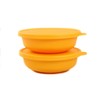 Tupperware Aloha 450 ml Yellow Serving Bowl Salad Bowl (2)