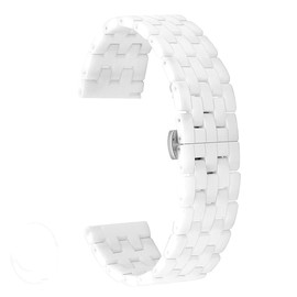 YISIWERA Removable 46mm Galaxy Ceramic White Watch Bands for Men Women Quick Release Watch Strap Compatible with Gear S3 Frontier Classic Galaxy 46mm Bands